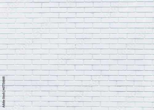 White brick wall for background