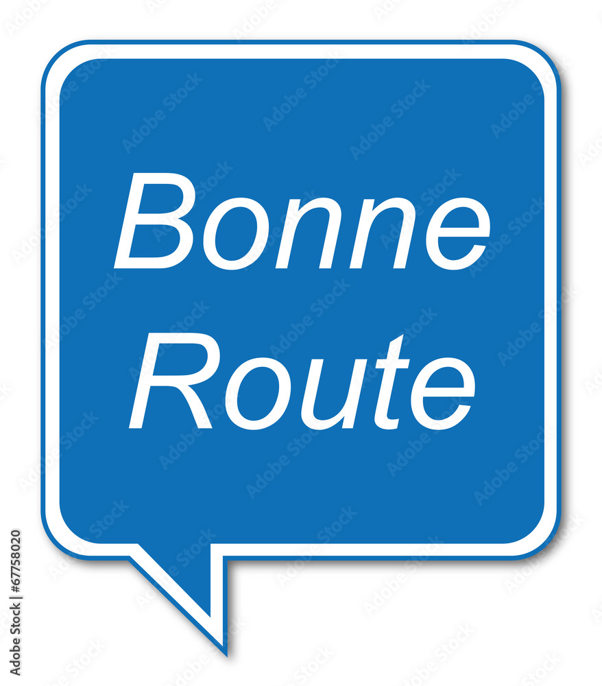 Logo bonne route. Stock Vector | Adobe Stock