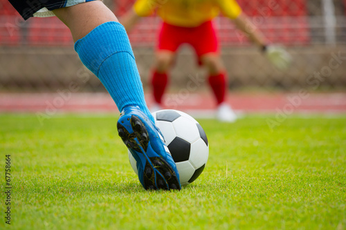 Football or soccer Goal defence