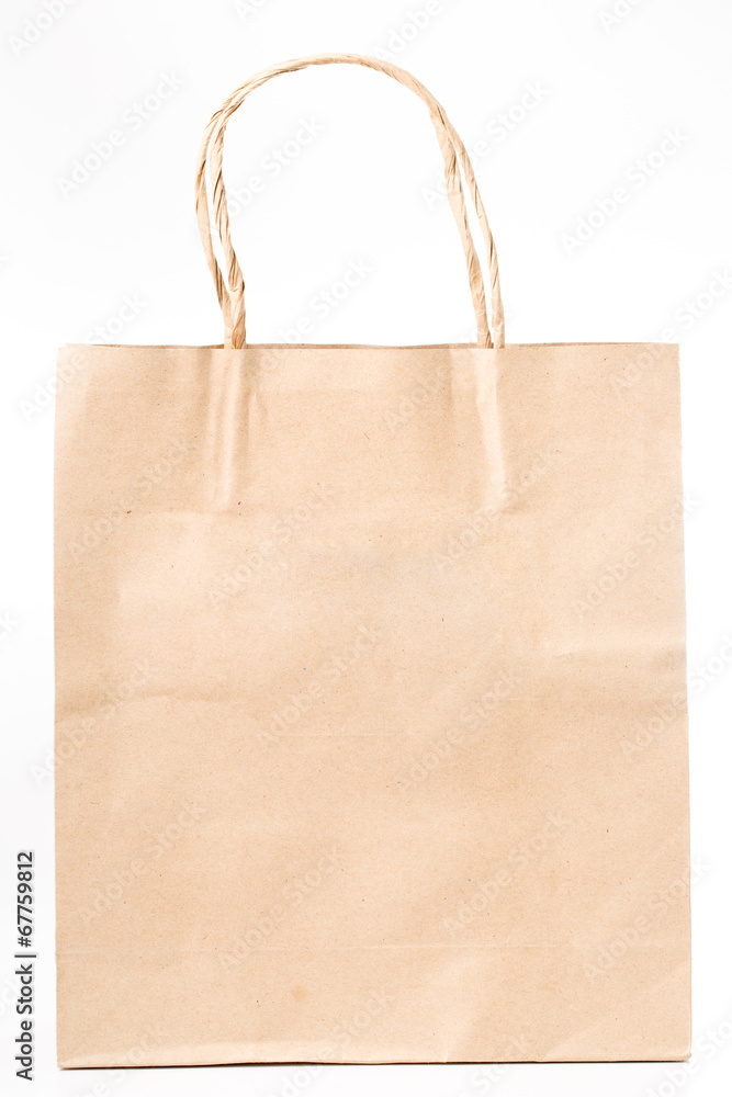 Brown paper shopping bag Brown paper shopping bag