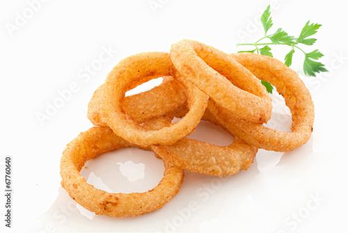 Aros de cebolla fritos