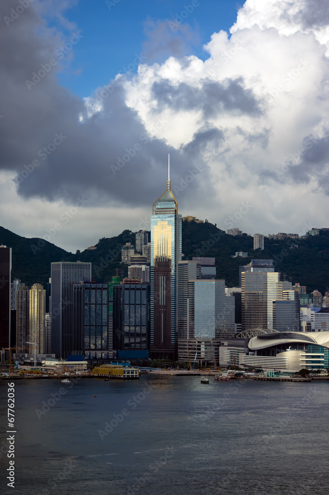 Fototapeta premium 香港ビクトリア湾の風景