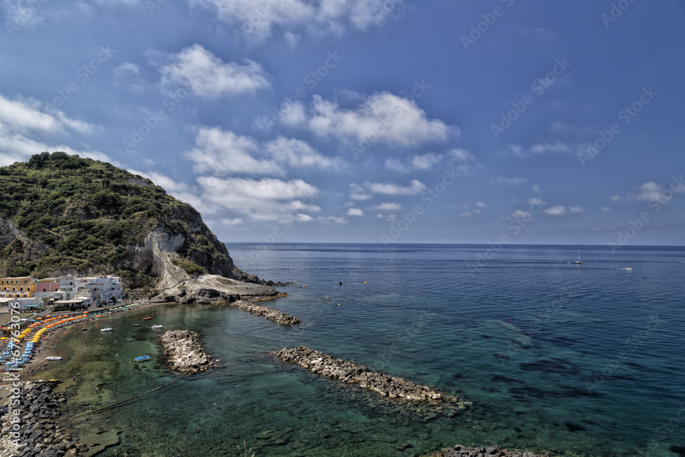 View of SantAngelo in Ischia Island