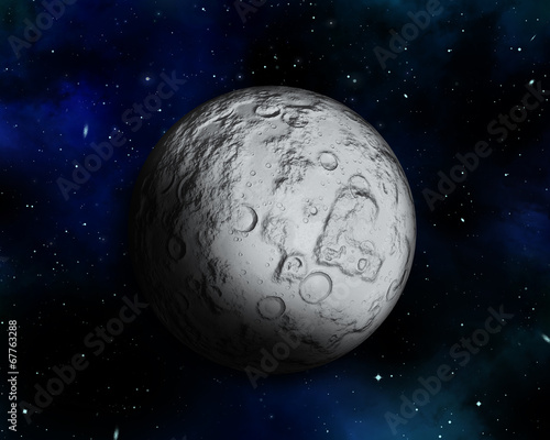 Fototapeta Naklejka Na Ścianę i Meble -  Night sky with fictional moon