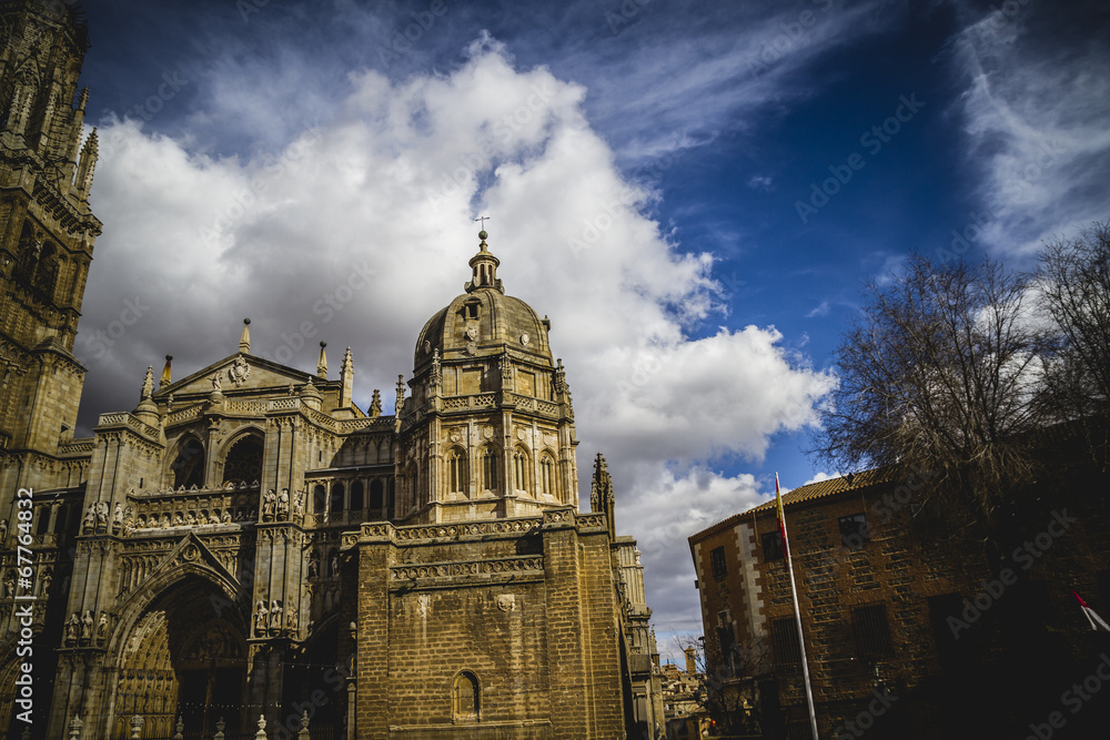 Cathedral facace, Tourism, Toledo, most famous city in spain