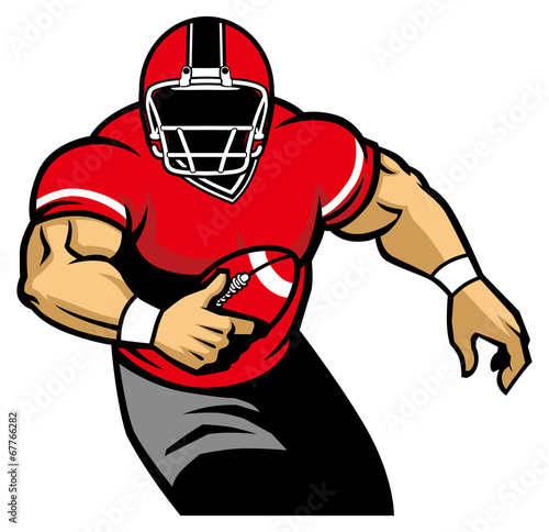 american football player run