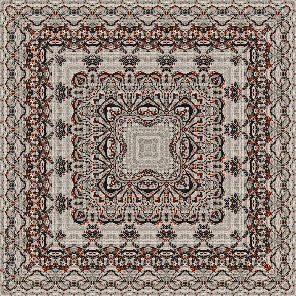 Seamless graphic pattern on canvas Seamless graphic pattern on canvas