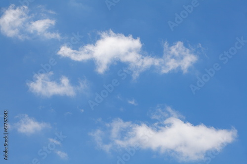 Natural background of blue sky and cloud