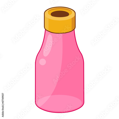 empty bottles isolated illustration