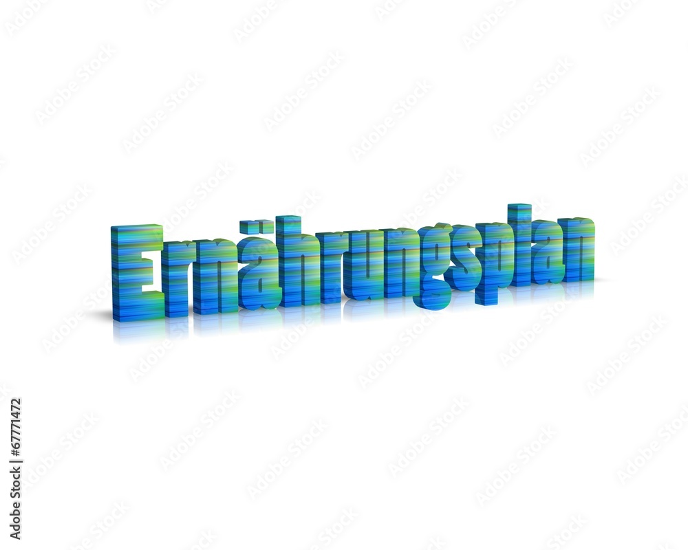 Obraz premium ernährungsplan