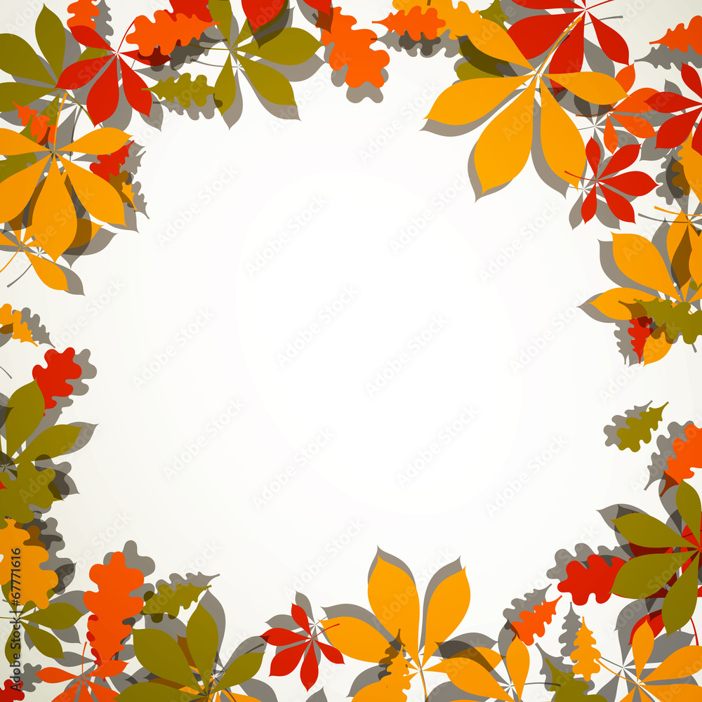 Vector Illustration of Autumn Leaves