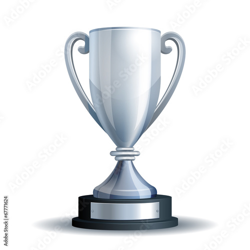 Silver trophy cup