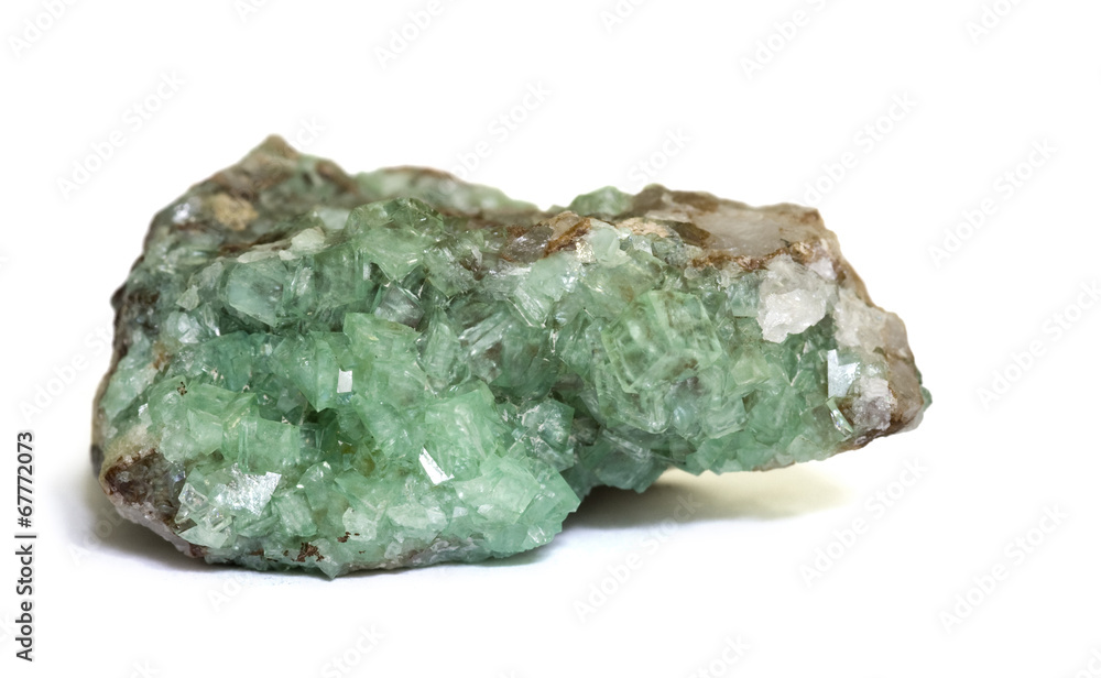Smithsonite and rare Tsumcorite (brown), Namibia. 5.0cm across Smithsonite and rare Tsumcorite (brown), Namibia. 5.0cm across