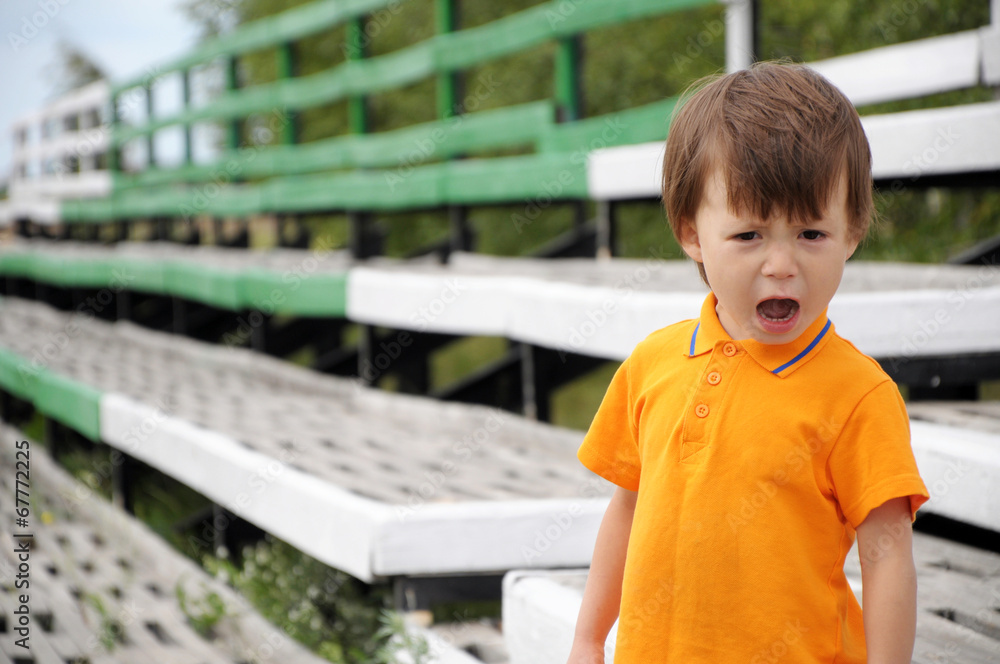 Boy screaming Boy screaming