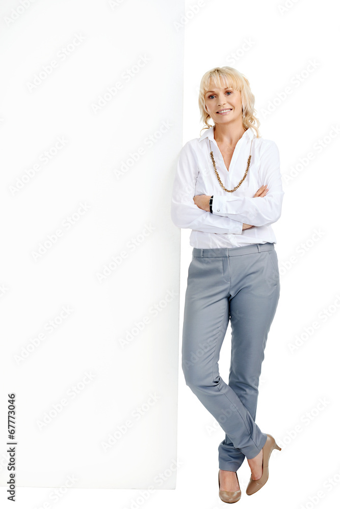 She supports your advertisement in the copyspace She supports your advertisement in the copyspace