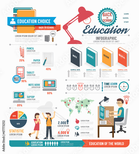 Infographic education template design . concept vector.