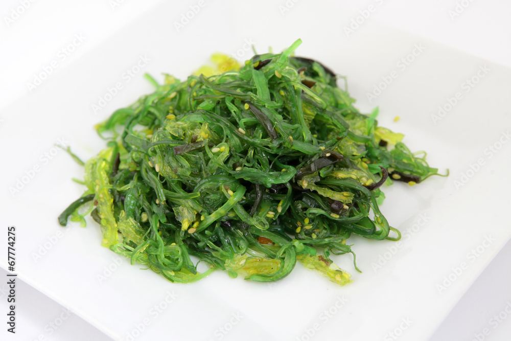 Chuka Wakame seaweed salad. Traditional japanese food Chuka Wakame seaweed salad. Traditional japanese food
