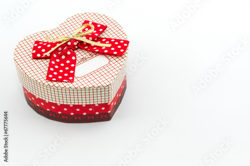 Gift box shaped heart.