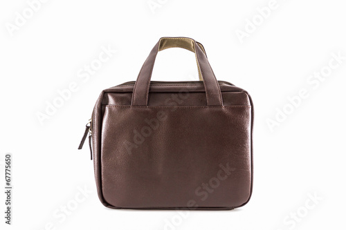 Brown Leather Handbag.