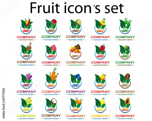 Fruit icon 's set type 2