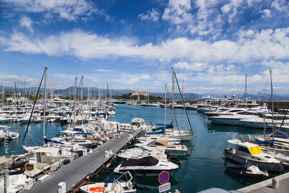 Antibes, France. Port Vauban and yachts