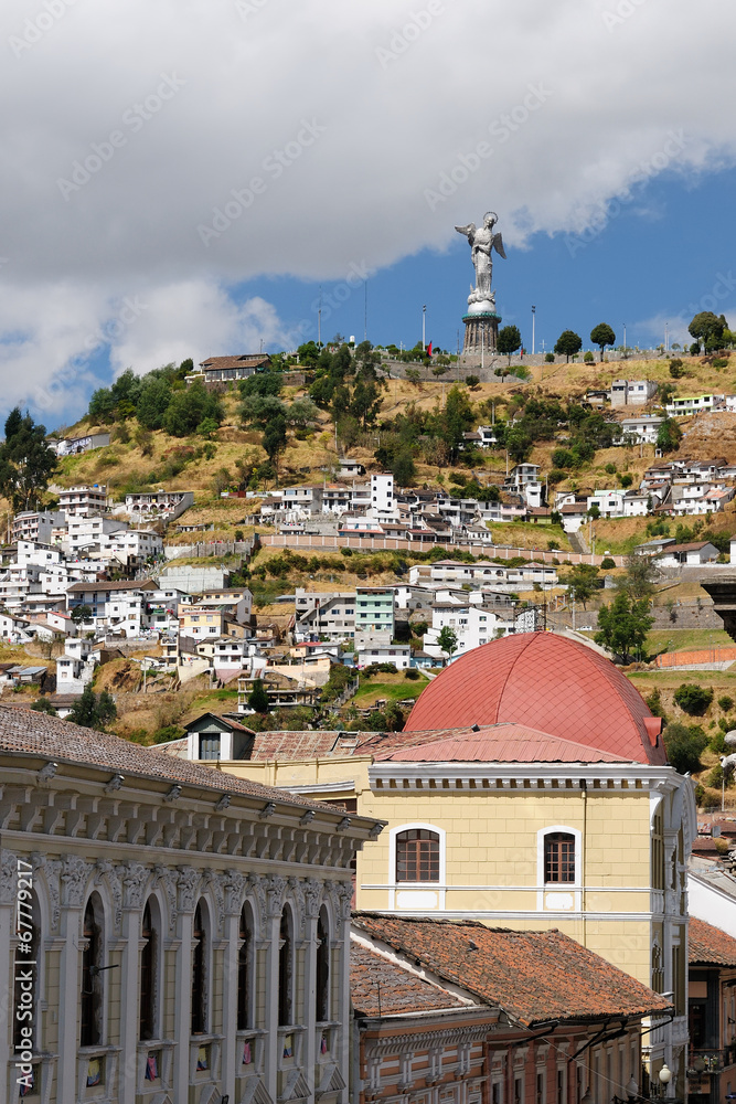Fototapeta premium Ecuador, View on the Quito