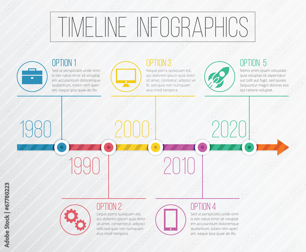 Vector Timeline Infographics Vector Timeline Infographics