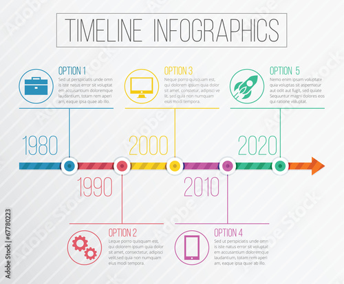Vector Timeline Infographics