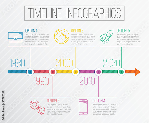 Vector Timeline Infographics