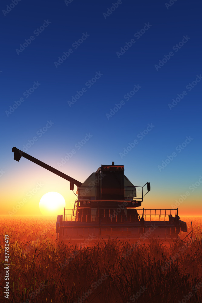 Fototapeta premium machine for harvesting