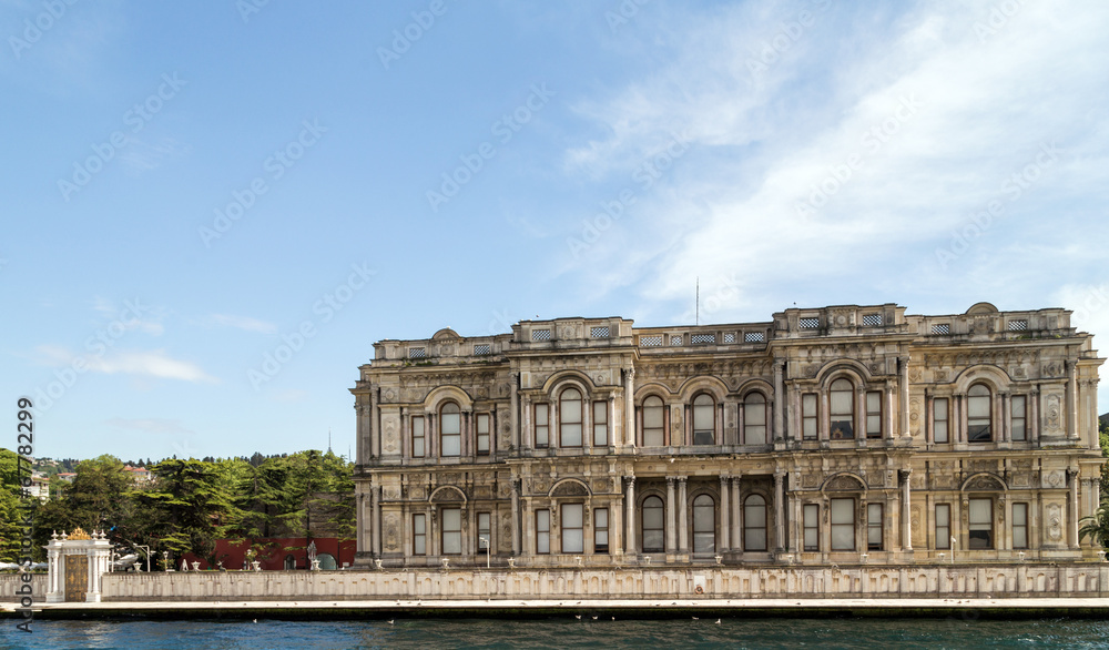 palace on Bosphorus in Istanbul Turkey