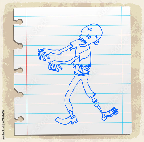 halloween cartoon zombi