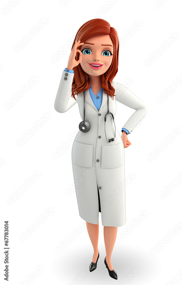 Young Doctor with best sign