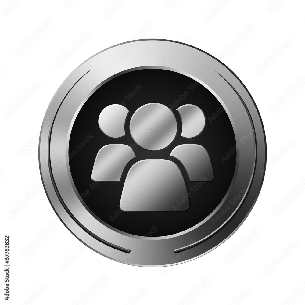 Icone argent discutions à plusieurs Icone argent discutions à plusieurs