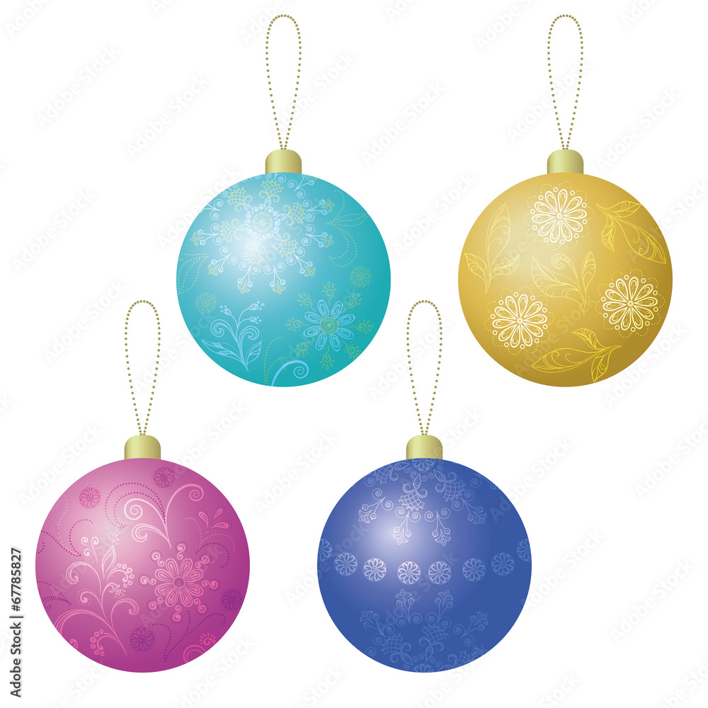 Christmas decoration, set balls Christmas decoration, set balls