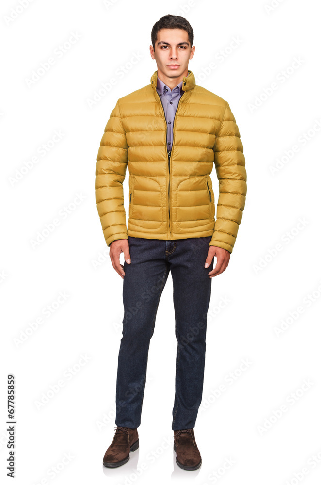 Man in fashion look isolated on white Man in fashion look isolated on white