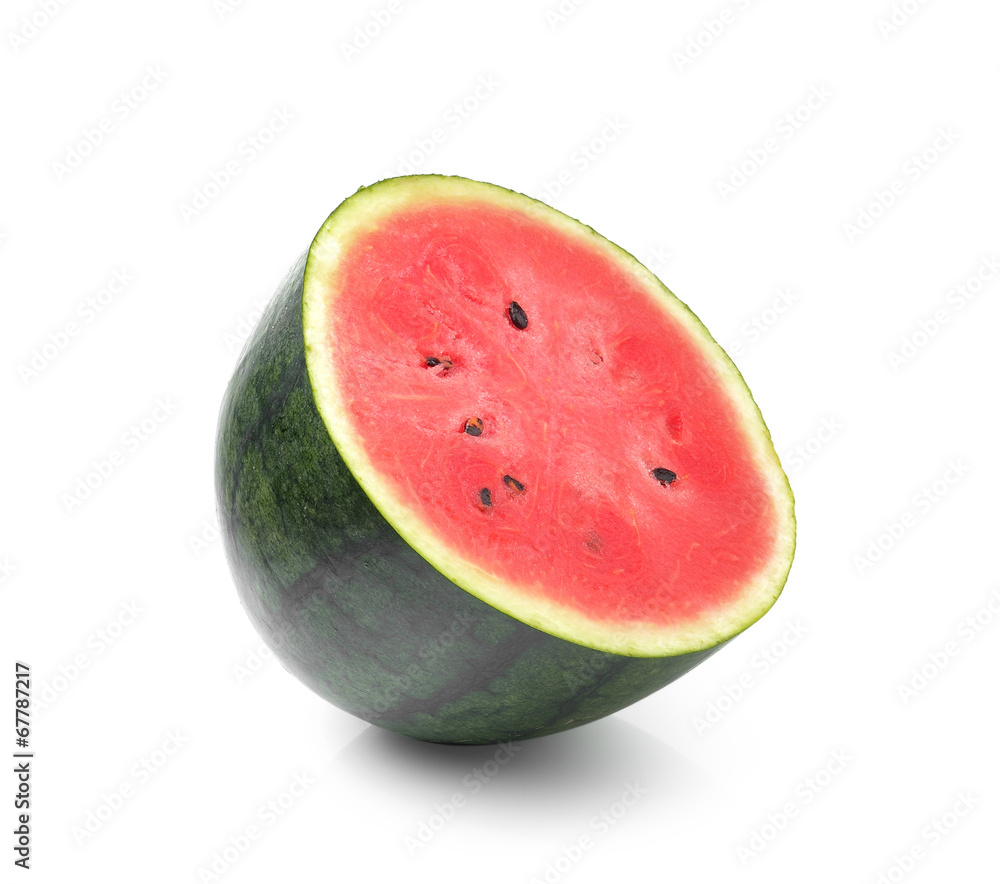 half of watermelon isolated on white half of watermelon isolated on white