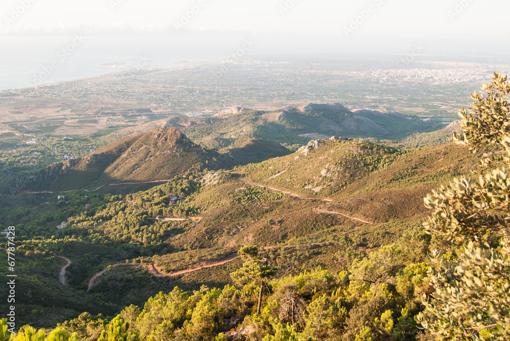 Fototapeta premium El Desert de les Palmes near Castellon, Spain