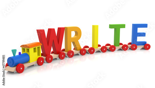Toy Train & Write