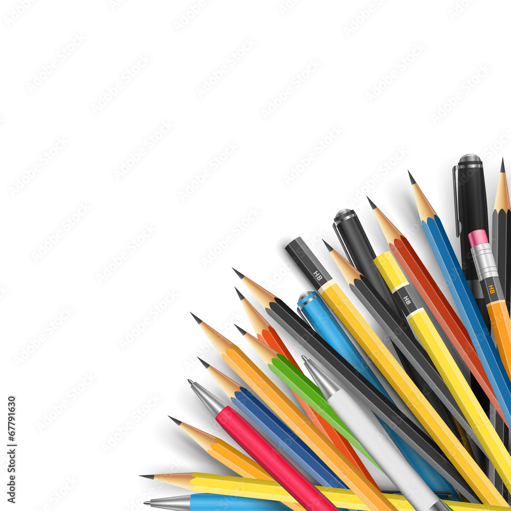 Fototapeta premium Mass pencils