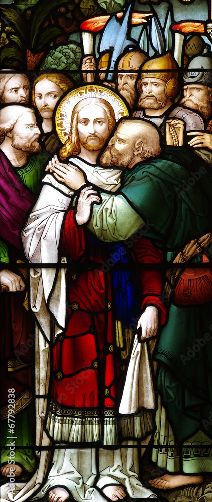 Obraz premium The betrayal of Jesus by Judas