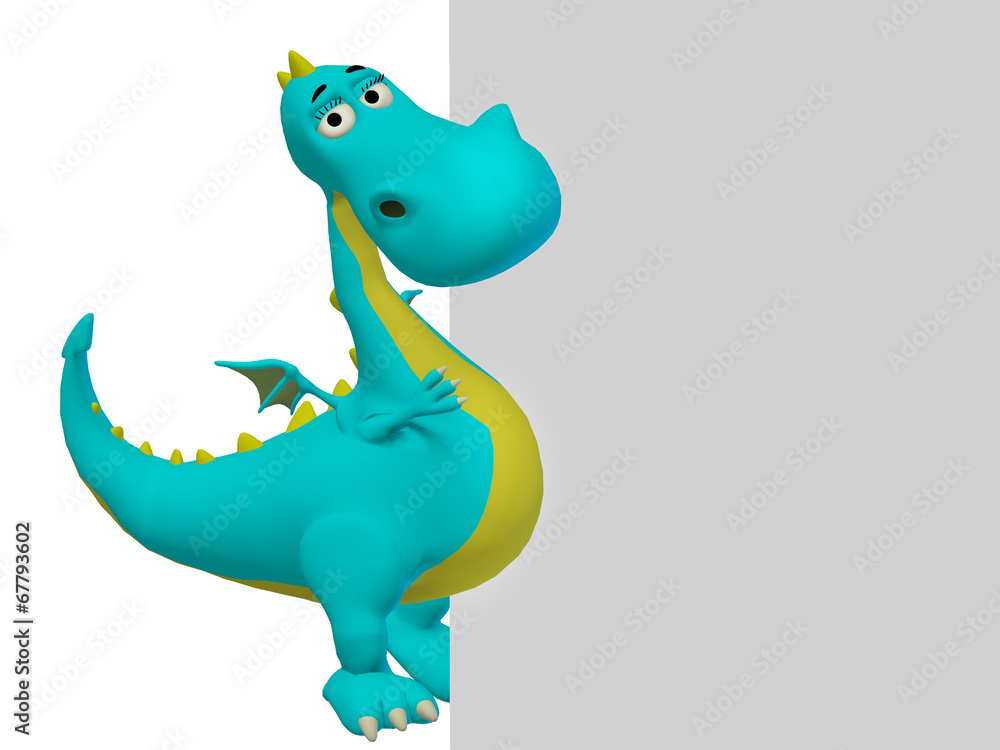 Fototapeta premium dragon 3d cartoon