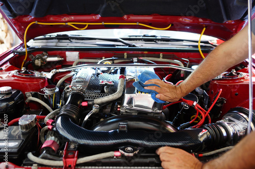 Fototapet Car maintenance