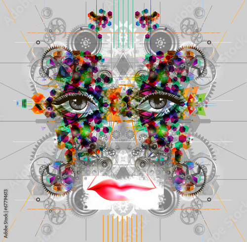 яркий абстрактный  фон