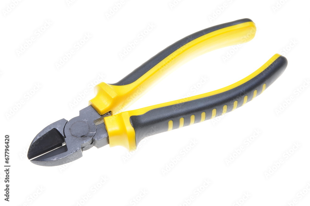 Single tool pliers isolated on white background Single tool pliers isolated on white background
