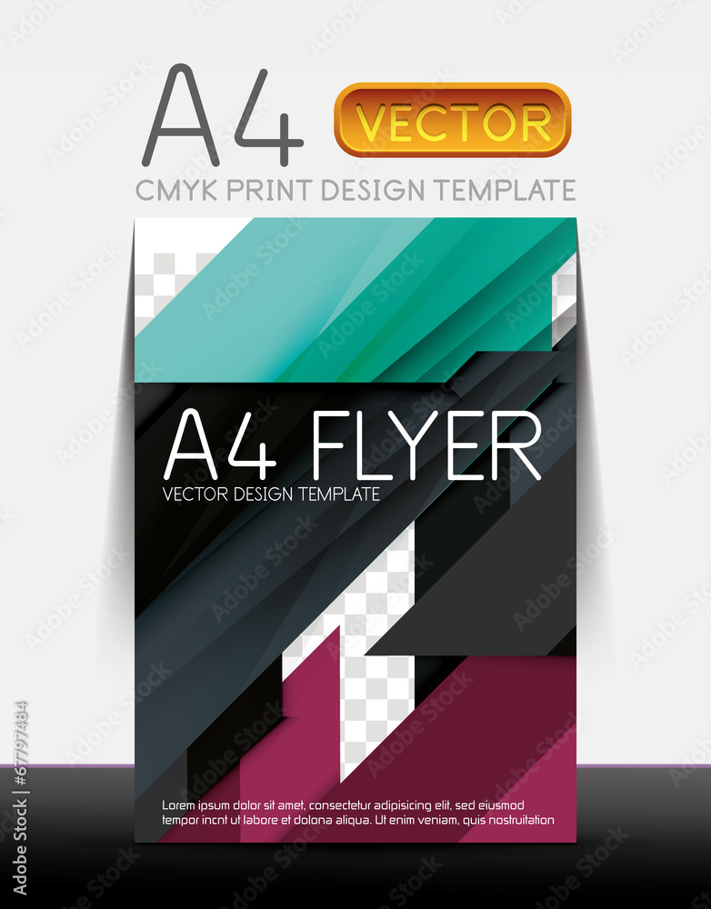 Abstract flyer brochure design template Abstract flyer brochure design template