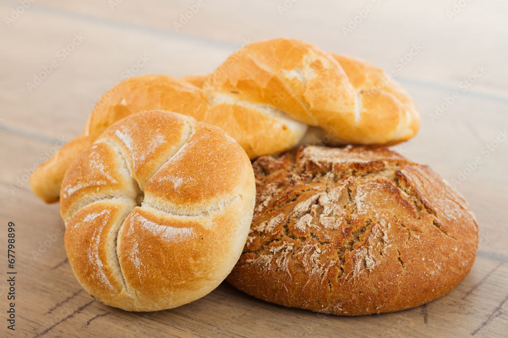 Fresh bread and rolls