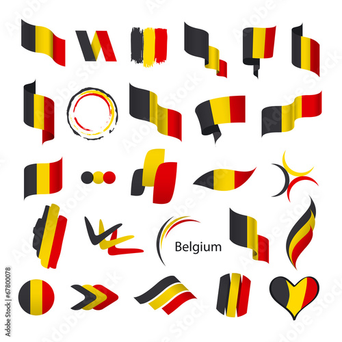 biggest collection of vector flags of Belgium