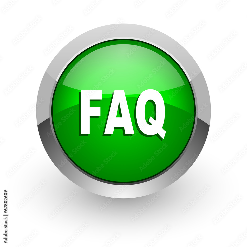 faq green glossy web icon faq green glossy web icon