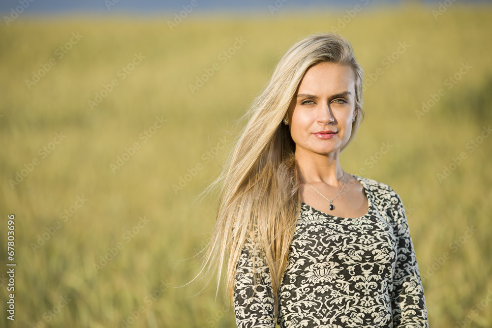 Beautiful teenage girl outdoors enjoying nature Beautiful teenage girl outdoors enjoying nature